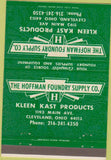 Matchbook Cover - Hoffman Foundry Kleen Kast Cleveland OH 40 Strike