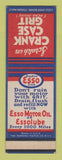 Matchbook Cover - Esso oil gas Crank Case Grit SAMPLE