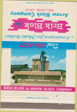 Matchbook Cover - Brik Block Arrow Block Bellaire OH 40 Strike
