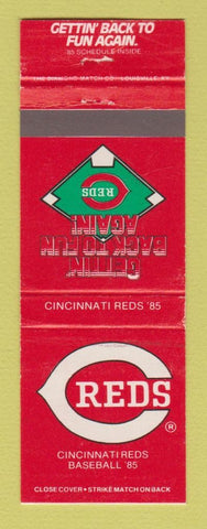 Matchbook Cover - 1985 Cincinnati Reds Baseball Schedule