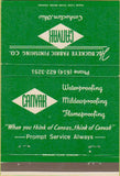 Matchbook Cover - Canvak Buckeye Fabric Finishing Coshocton OH 40 Strike