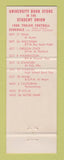 Matchbook Cover - University Southern California Trojans  1966 Football Schedule