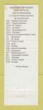 Matchbook Cover - Charles Spect RMS Match Club 1993 Basketball Schedule WEAR