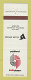 Matchbook Cover - Portland Trailblazers Basketball OR 1984 Schedule