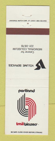 Matchbook Cover - Portland Trailblazers Basketball OR 1984 Schedule
