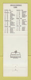 Matchbook Cover - Portland Trailblazers Basketball OR 1984 Schedule