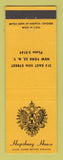 Matchbook Cover - Hapsburg House New York City