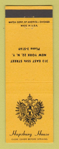 Matchbook Cover - Hapsburg House New York City
