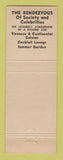 Matchbook Cover - Hapsburg House New York City