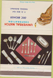 Matchbook Cover - Universal Match Nassau Bahamas 40 Strike