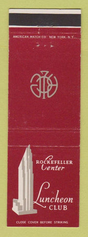 Matchbook Cover - Luncheon Club Rockefeller Center New York City