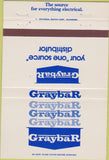 Matchbook Cover - Graybar Electrical Supplies 40 Strike