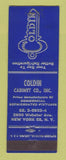 Matchbook Cover - Coldin Cabinet Company New York City