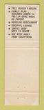 Matchbook Cover - Times Square Motor Hotel New York City