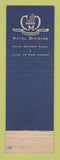 Matchbook Cover - Hotel Belmont Plaza New York City