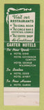 Matchbook Cover - Hotel Governor Clinton New York City