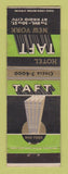 Matchbook Cover - Hotel Taft New York City