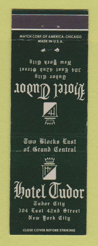 Matchbook Cover - Hotel Tudor New York City