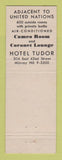 Matchbook Cover - Hotel Tudor New York City