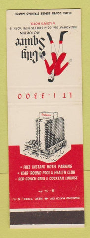 Matchbook Cover - City Squire Motor Inn New York City