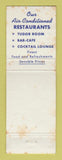 Matchbook Cover - Hotel Commodore New York City