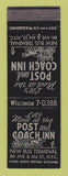 Matchbook Cover - Post and Coach Inn New York City