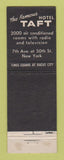 Matchbook Cover - Hotel Taft Grill New York City