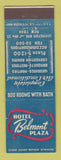 Matchbook Cover - Hotel Belmont Plaza New York City