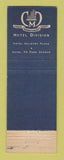 Matchbook Cover - Hotel Belmont Plaza New York City