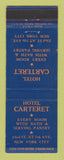 Matchbook Cover - Hotel Carteret New York City