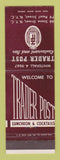 Matchbook Cover - Trader Post Restaurant New York City