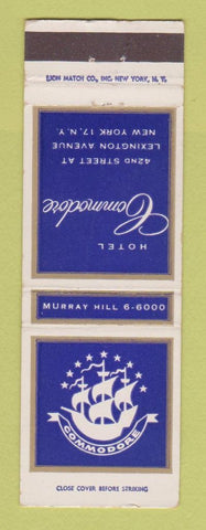 Matchbook Cover - Hotel Commodore New York City