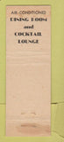 Matchbook Cover - Hotel Abbey New York City