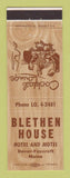 Matchbook Cover - Blethen House Dover Foxcroft ME