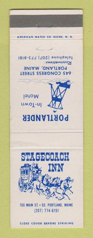 Matchbook Cover - Stagecoach Inn Portland ME Portlander Motel