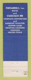 Matchbook Cover - Stagecoach Inn Portland ME Portlander Motel