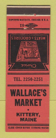Matchbook Cover - Wallace's Market Grocery Kittery ME