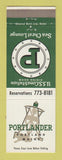 Matchbook Cover - Portlander Portland ME