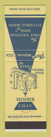 Matchbook Cover - First National Bank Pittsfield ME