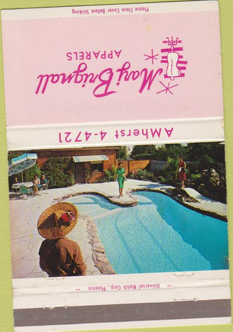 Matchbook Cover - Marj Brignall Apparels Phoenix AZ 40 Strike