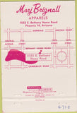 Matchbook Cover - Marj Brignall Apparels Phoenix AZ 40 Strike