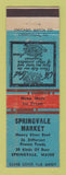 Matchbook Cover - Springvale Market Grocery ME