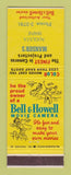 Matchbook Cover - Bell & Howell Movie Camera Mansur's Augusta ME
