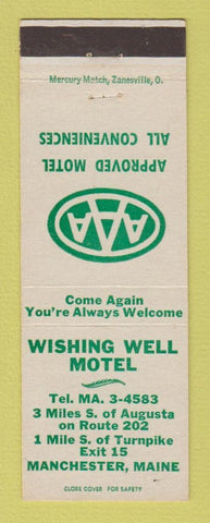 Matchbook Cover - Wishing Well Motel Manchester ME