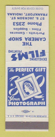 Matchbook Cover - The Camera Shop Frankfort IN