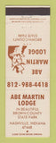 Matchbook Cover - Abe Martin Lodge Nashville IN