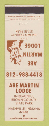 Matchbook Cover - Abe Martin Lodge Nashville IN