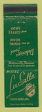 Matchbook Cover - Hotel LaSalle South Bend IN