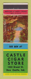 Matchbook Cover - Castle Cigar Store New Castle IN