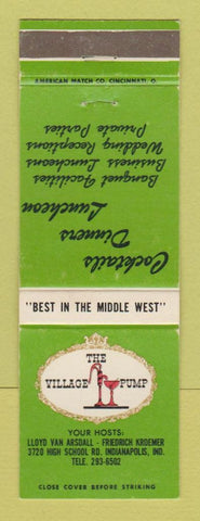Matchbook Cover - The Village Pump Indianapolis IN restaurant